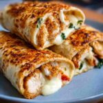 Air Fryer Chicken Mozzarella Wraps