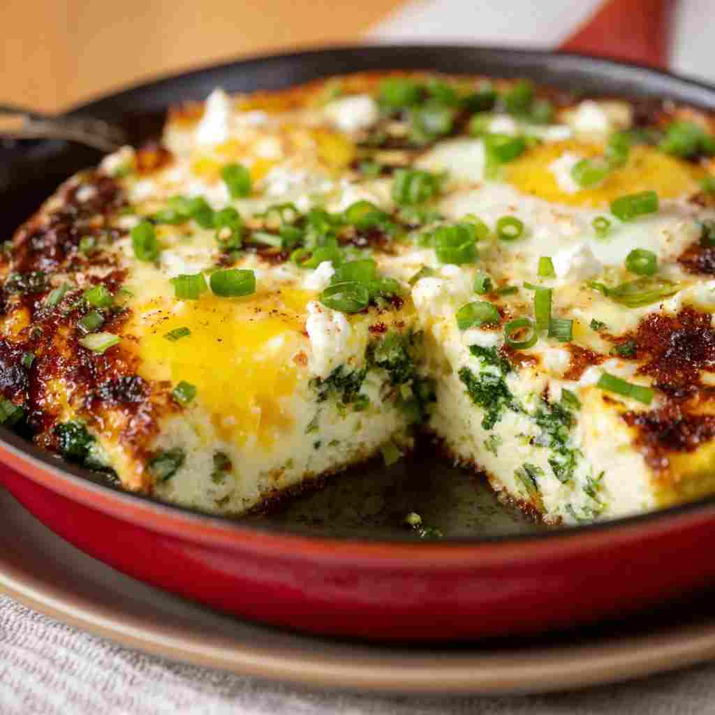 Baked Cottage Cheese Eggs