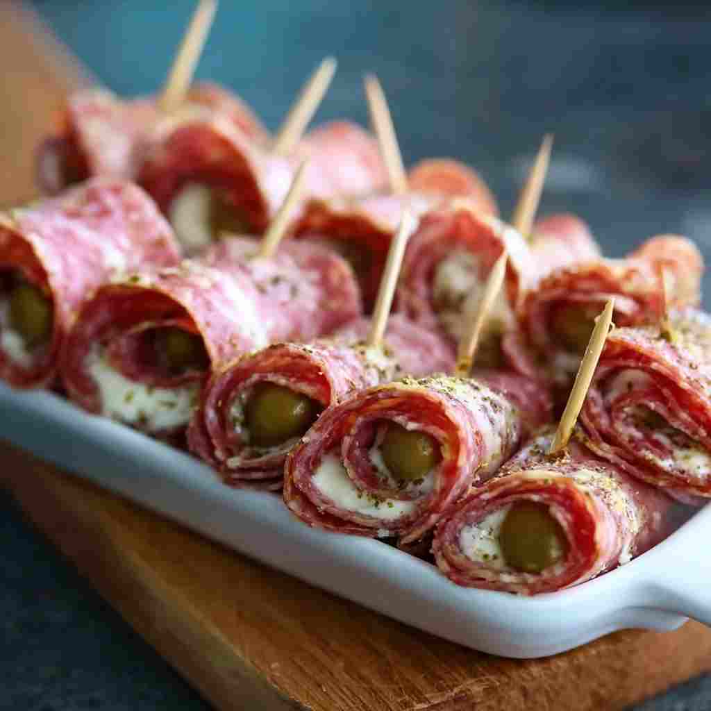 Keto Salami Roll-Ups