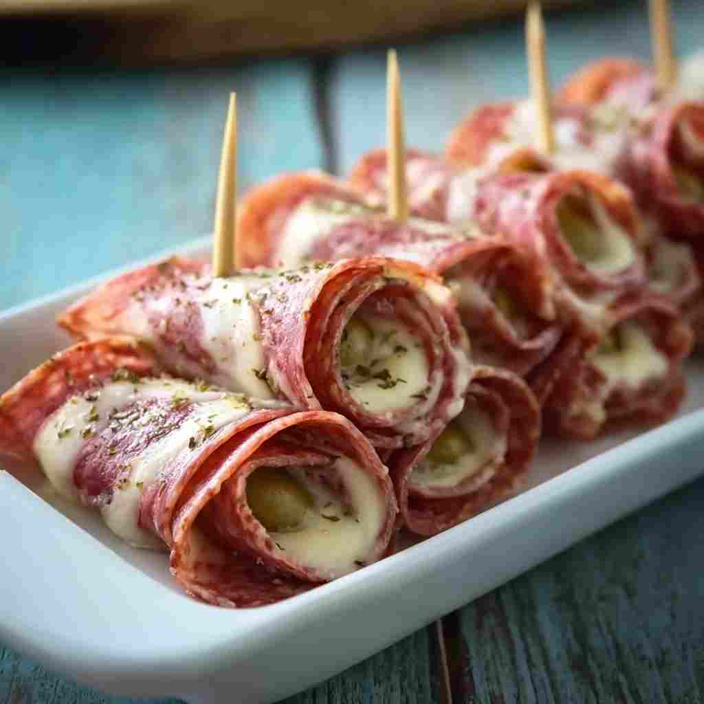 Keto Salami Roll-Ups