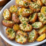 Garlic Herb Roasted Potato Skins