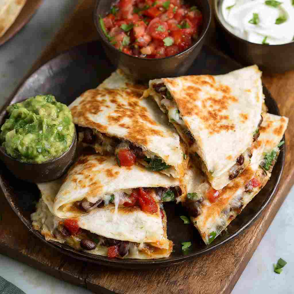 Vegan Black Bean Quesadillas