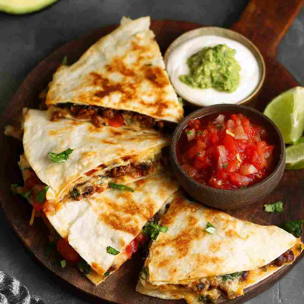 Vegan Black Bean Quesadillas