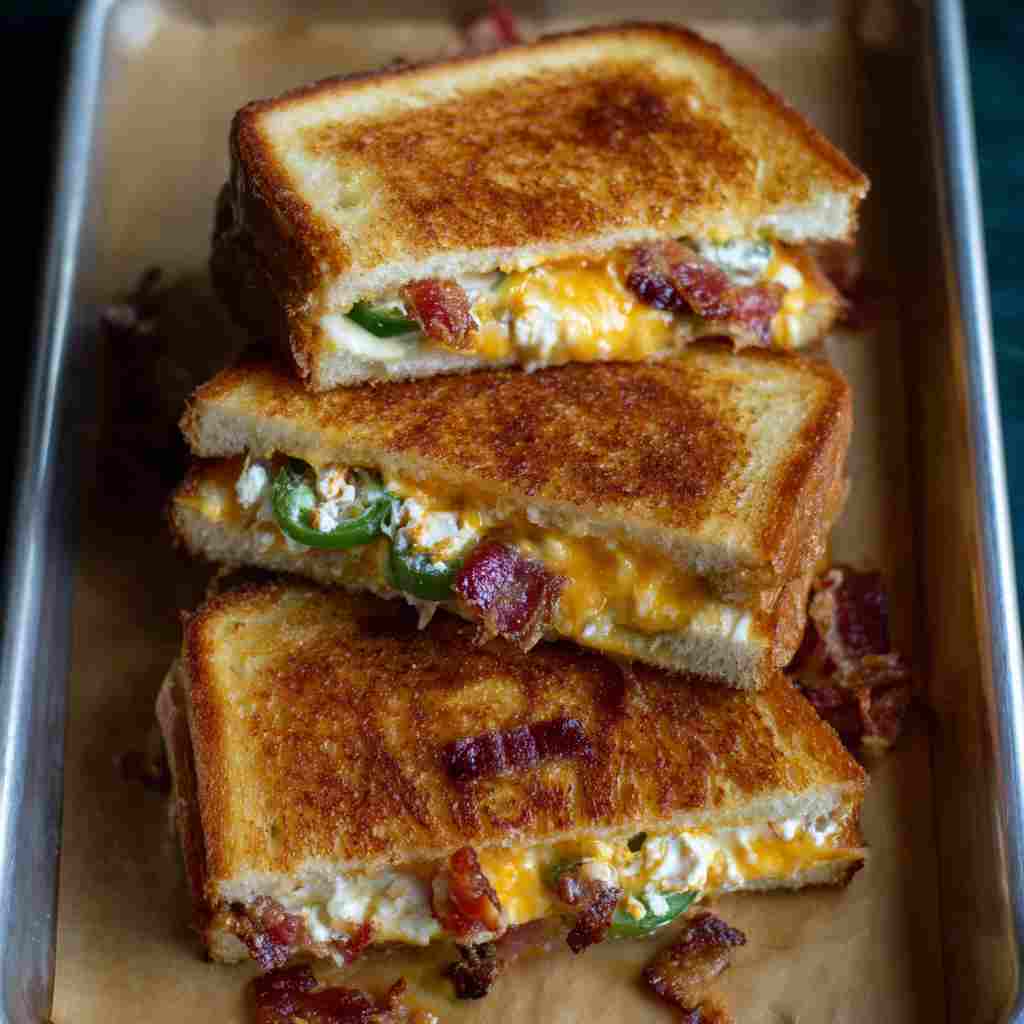Roasted Jalapeno Popper Grilled Cheese