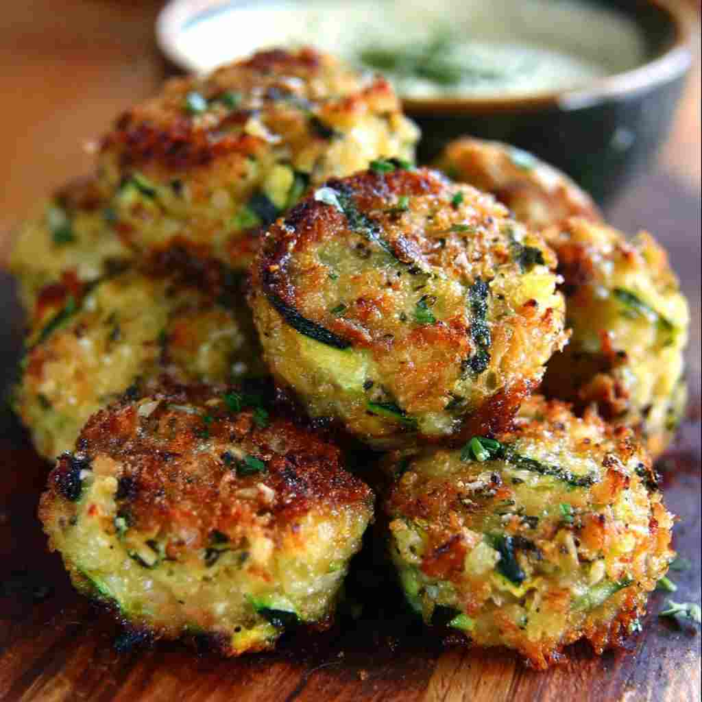 Zucchini Garlic Bites