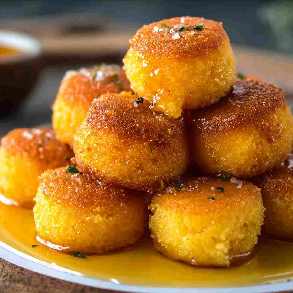 Honey Butter Cornbread Poppers