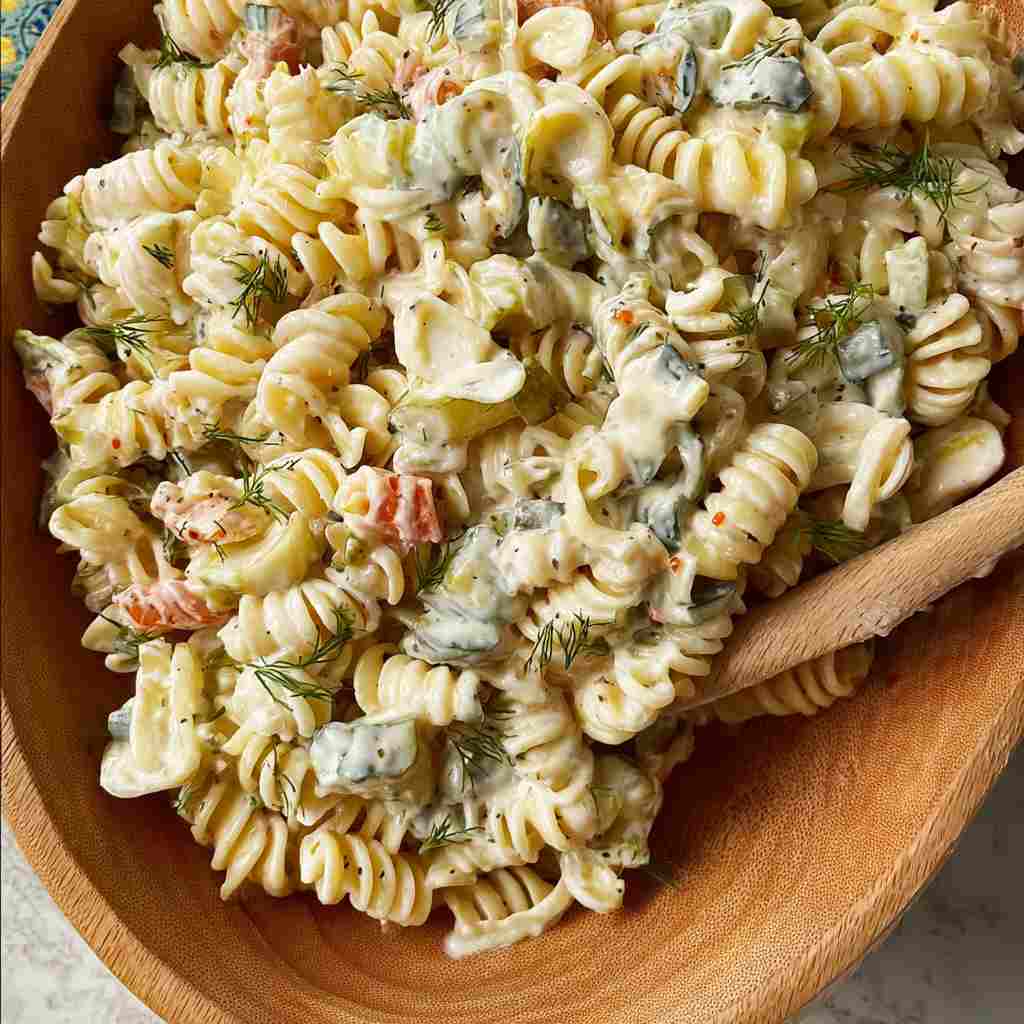 Dill Pickle Pasta Salad