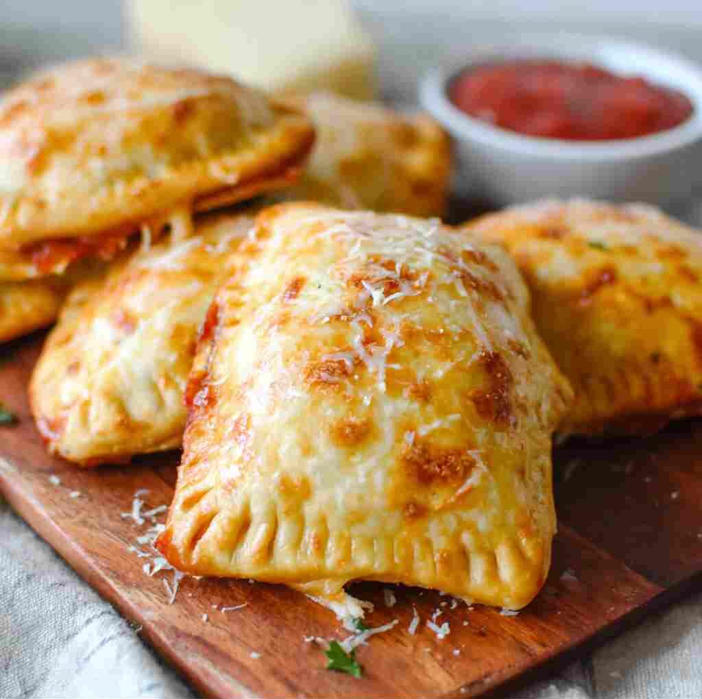 Homemade Cheesy Pizza Pockets