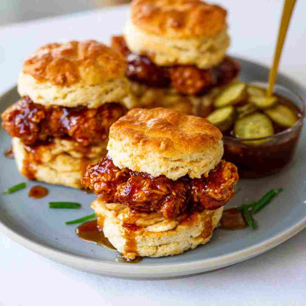 Hot Honey Chicken Biscuits