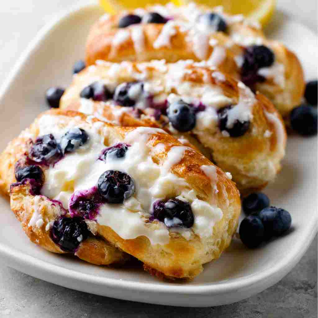 Lemon Blueberry Cream Cheese Danish