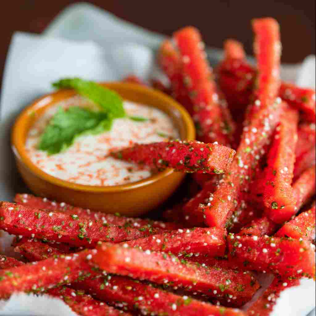 Spicy Watermelon Fries Recipe
