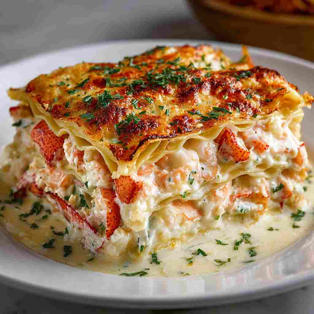 Lobster and Shrimp Seafood Lasagna