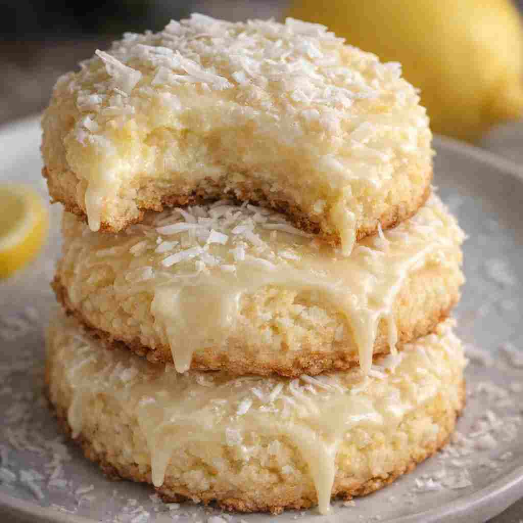 Lemon Coconut Cheesecake Cookies