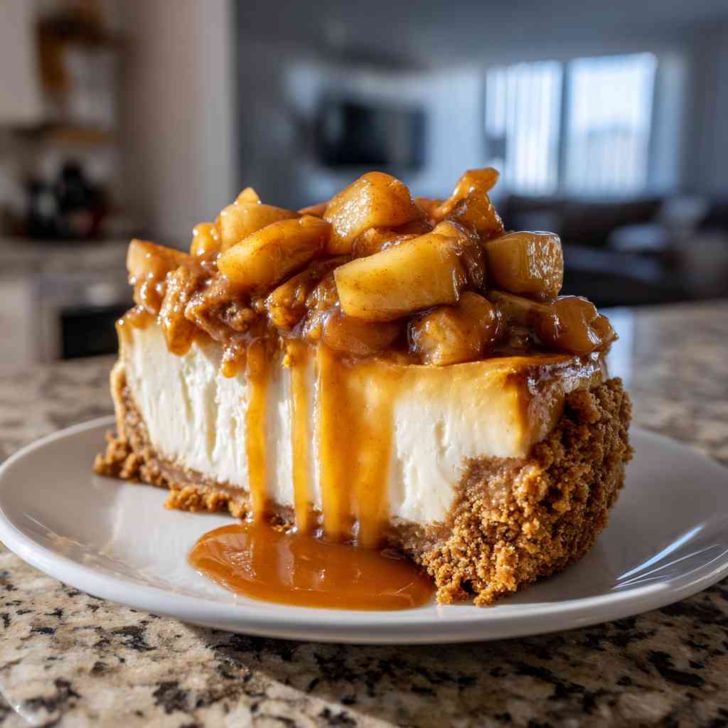 No-Bake Apple Pie Cheesecake