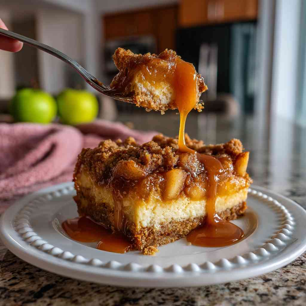 Caramel Apple Cheesecake Bars Recipe