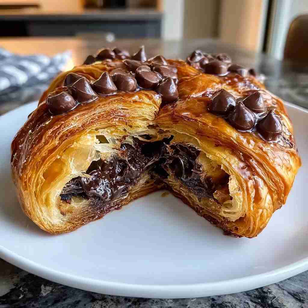 Easy Chocolate Croissant Bake