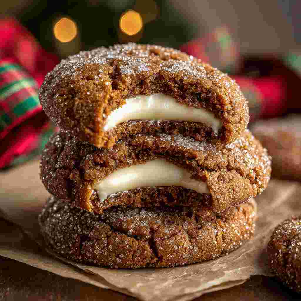Gingerbread Cheesecake Cookies - In Bloom Bakery