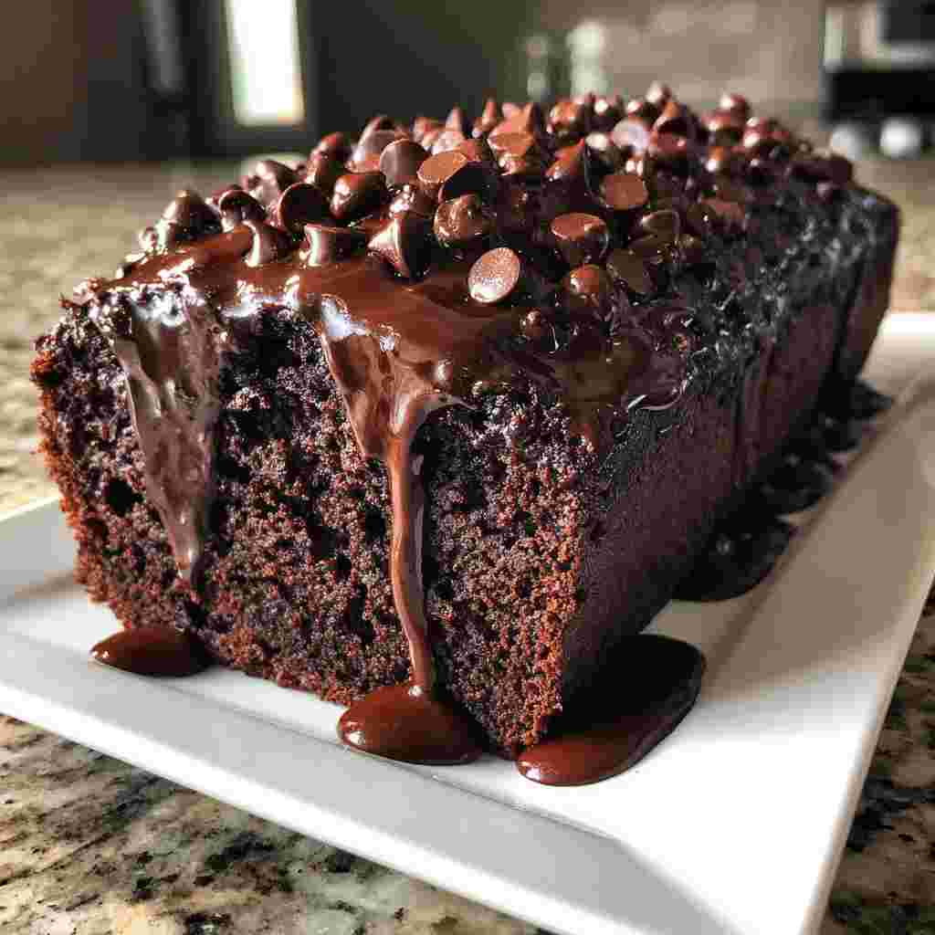 Hot Fudge Brownie Bread