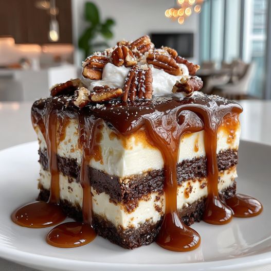 5 Layer Turtle Lasagna Dessert