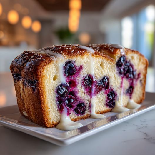 Blueberry Cream Cheese Bread