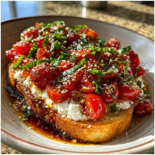 Bruschetta Dip process