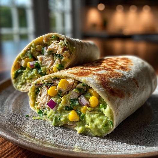 Chicken Avocado Salad Roll Ups