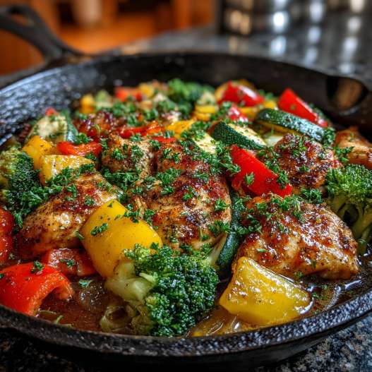 Chicken and Vegetables Skillet