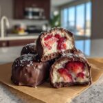 Chocolate-Covered Strawberry Yogurt Clusters