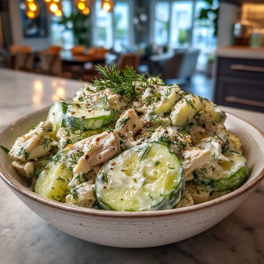 Cucumber Dill Greek Yogurt Rotisserie Chicken Salad