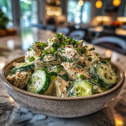 Cucumber Dill Greek Yogurt Rotisserie Chicken Salad