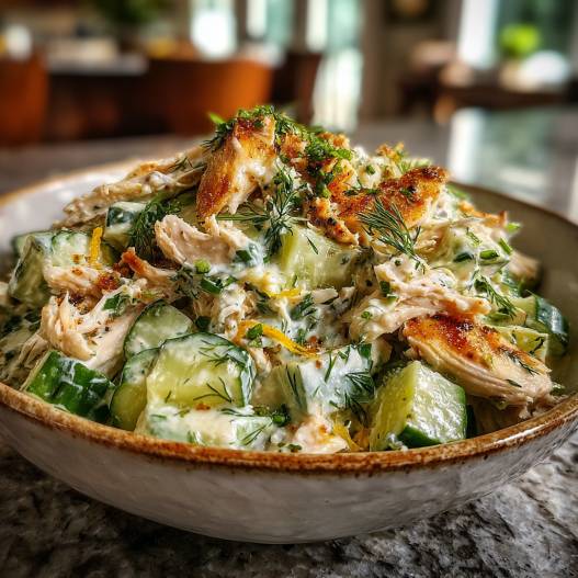 Cucumber Dill Greek Yogurt Rotisserie Chicken Salad
