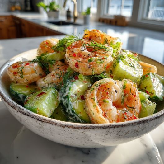 Cucumber Shrimp Salad