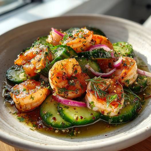 Cucumber Shrimp Salad