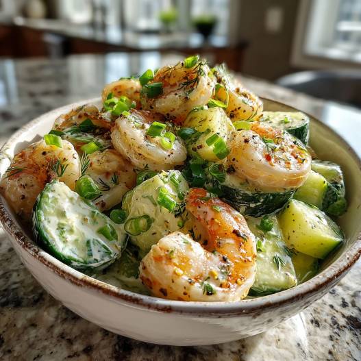 Cucumber Shrimp Salad process