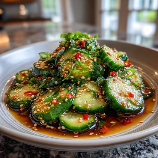 Easy Asian Cucumber Salad process