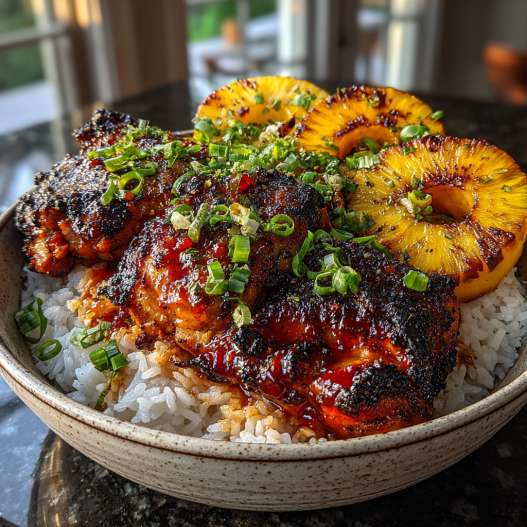 Easy Homemade Grilled Pineapple Chicken process