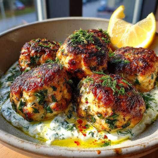 Greek Chicken Meatballs