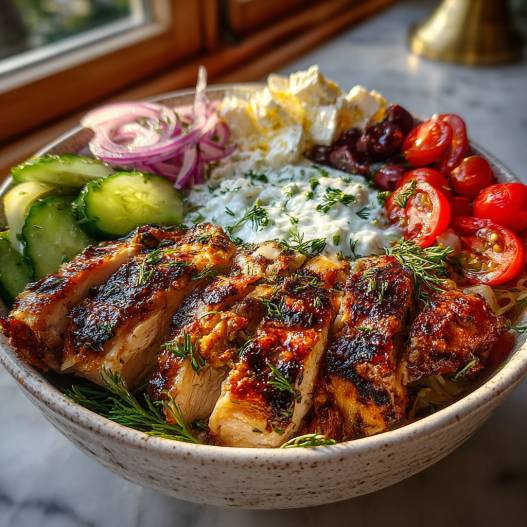 Healthy Greek Chicken Bowl