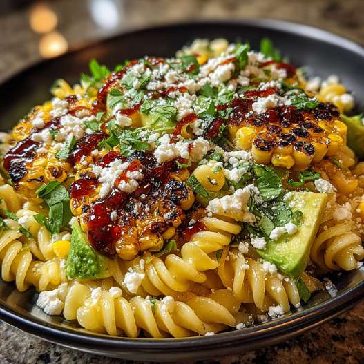 Healthy Street Corn Pasta Salad process