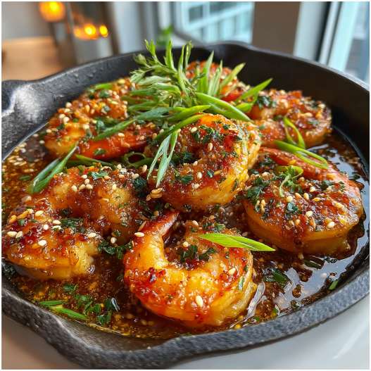 High-Protein Honey Garlic Shrimp process