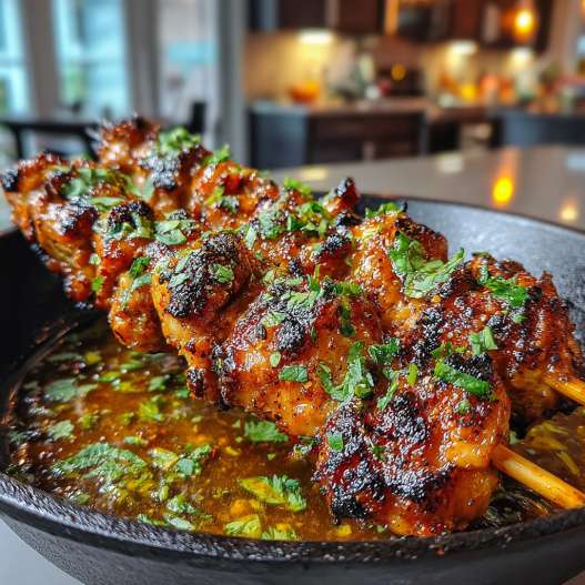 Honey Chipotle Chicken Skewers