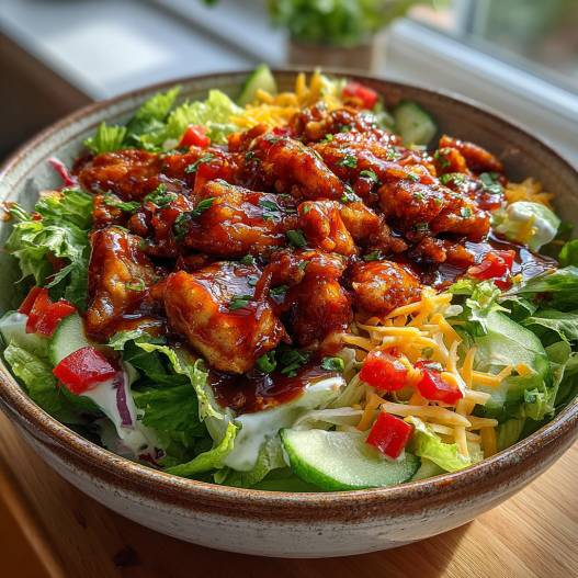 Honey Hot Chicken Salad process