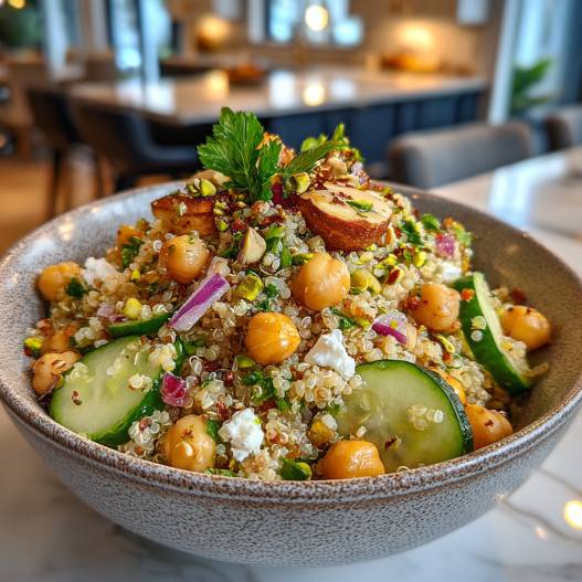 Jennifer Aniston Salad - Fresh and Gluten Free process