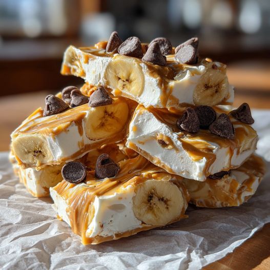 Kid-Requested Frozen Yogurt Bark with Peanut Butter & Bananas | Baby Foode process