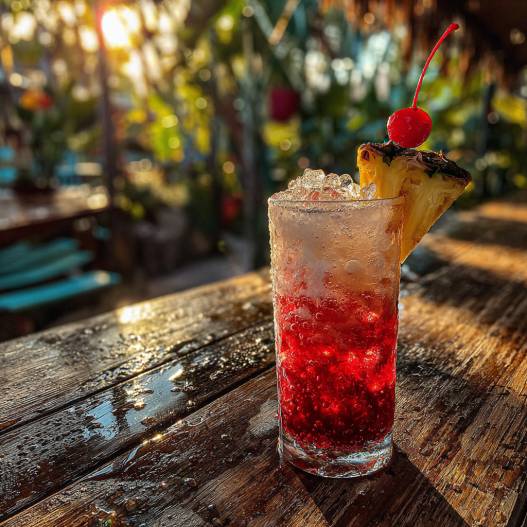 Lava Flow Drink Recipe process