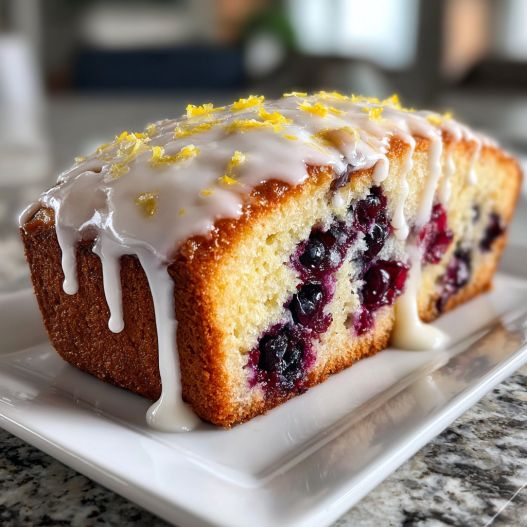 Lemon Blueberry Bread process