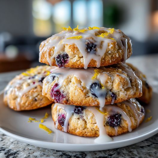 Lemon Blueberry Cookies process