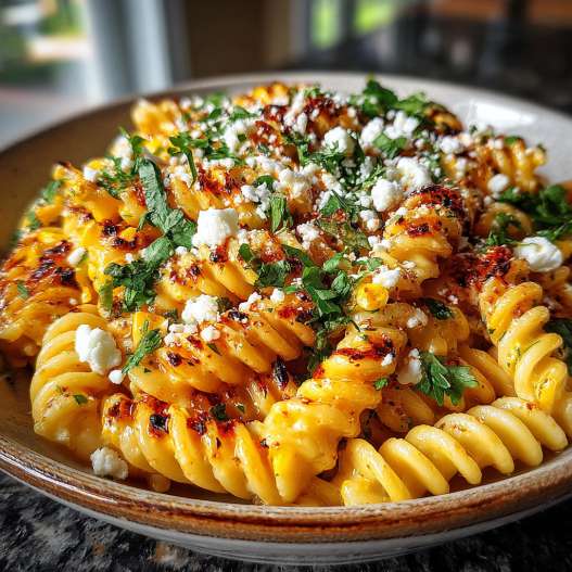 Mexican Street Corn Pasta Salad process