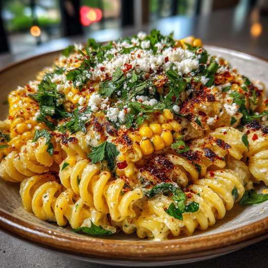 Mexican Street Corn Pasta Salad process