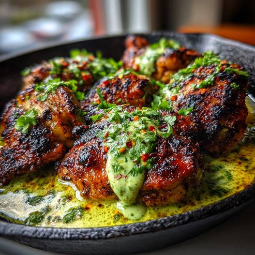 Peruvian Chicken with Creamy Green Sauce process